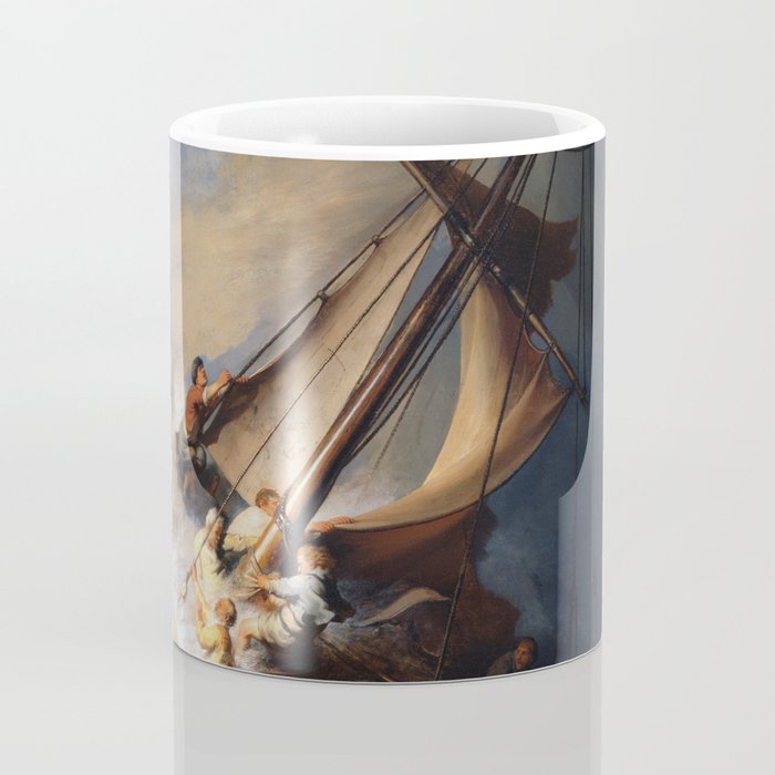 Stolen Painting - The Storm on the Sea of Galilee by Rembrandt Coffee Mug Gallery Image 4