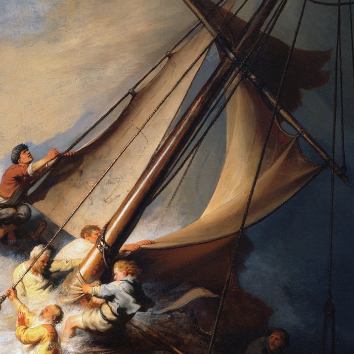 Stolen Painting - The Storm on the Sea of Galilee by Rembrandt Coffee Mug Gallery Image 2