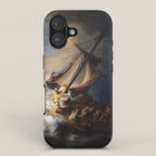Stolen Painting - The Storm on the Sea of Galilee by Rembrandt iPhone Case Gallery Image 1