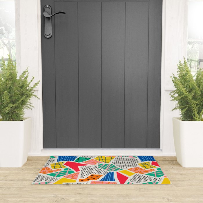 Color Patchwork: Bauhaus Edition Welcome Mat Gallery Image 3