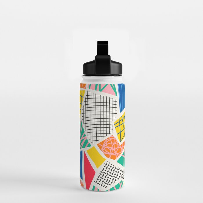 Color Patchwork: Bauhaus Edition Water Bottle Gallery Image 2