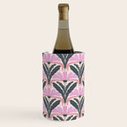 Modern flowers - violet and green Wine Chiller Gallery Image 2