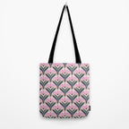 Modern flowers - violet and green Tote Bag Gallery Image 2