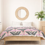 Modern flowers - violet and green Duvet Cover Gallery Image 3