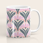 Modern flowers - violet and green Coffee Mug Gallery Image 1