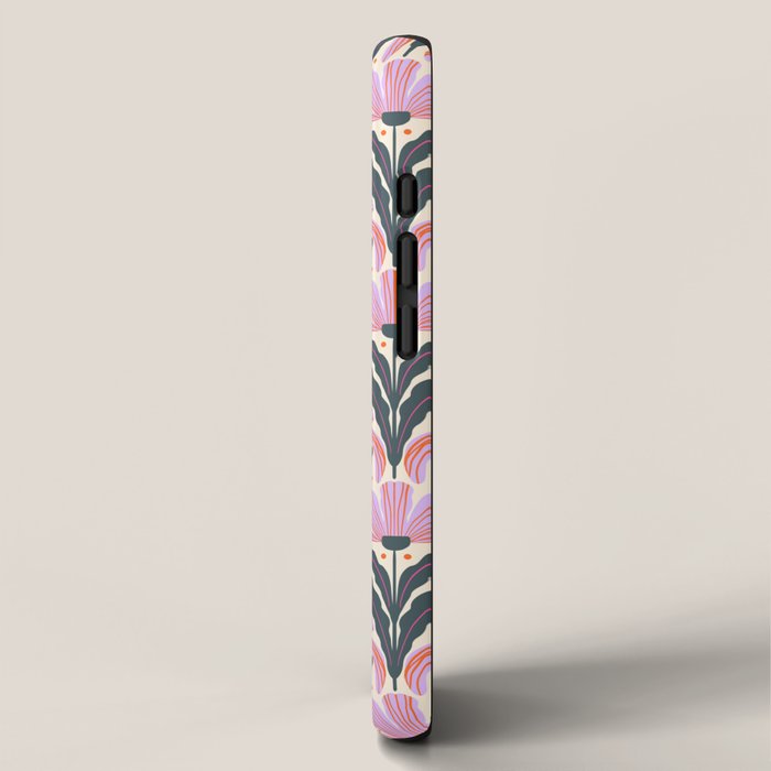Modern flowers - violet and green iPhone Case Gallery Image 2