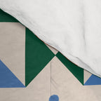 Modern Quilt Block Geometric Pattern Folk Art Patchwork Design in Bold Colors Comforter Gallery Image 4