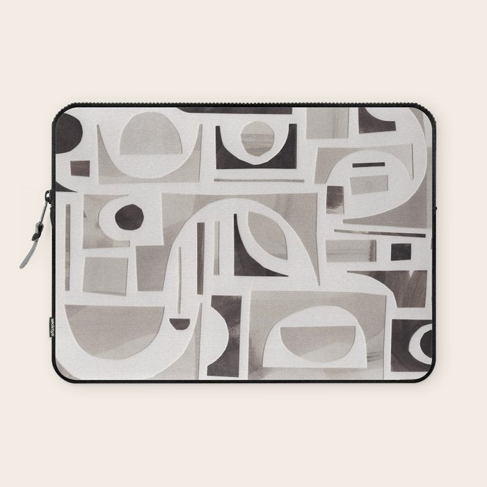 Monochrome Collage Laptop Sleeve Gallery Image 1