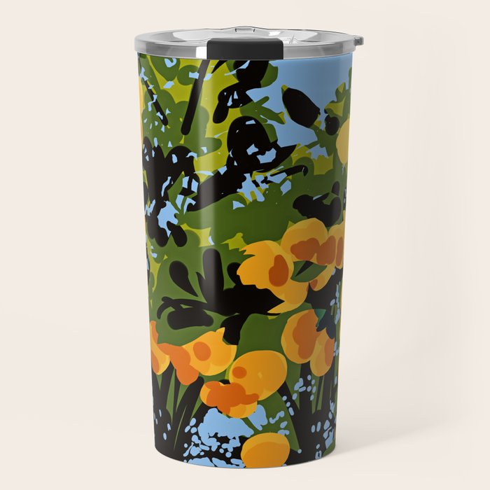 No matter what happens in the outside world, as long as you have faith in yourself, no darkness can touch you #painting Travel Mug Gallery Image 1