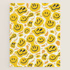 Yellow Dripping Smiley Faces Jigsaw Puzzle Gallery Image 1