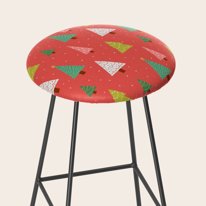 Holly Jolly Trees Stool Gallery Image 2