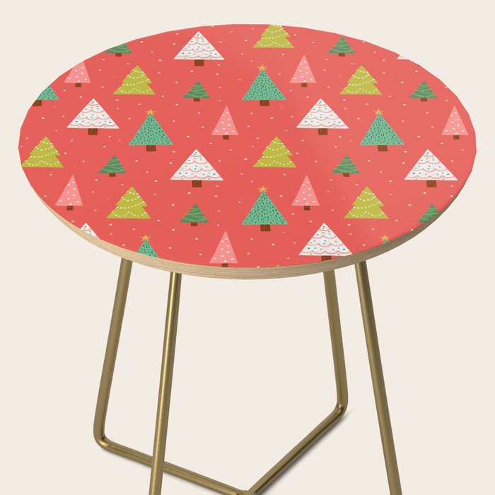Holly Jolly Trees Side Table Gallery Image 2