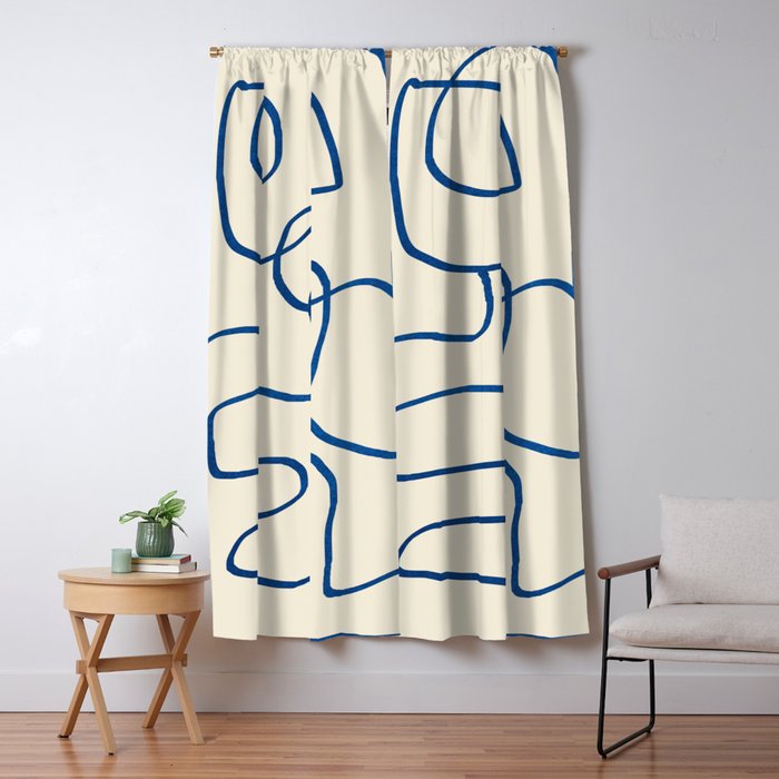 Abstract line art 16 Window Curtain Gallery Image 1