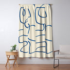 Abstract line art 16 Window Curtain Gallery Image 5