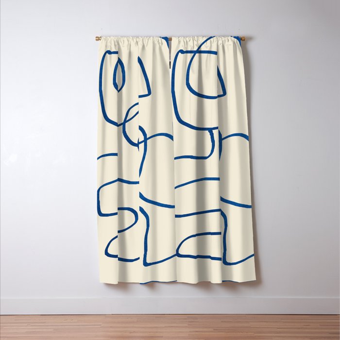 Abstract line art 16 Window Curtain Gallery Image 3