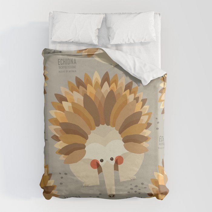 Echidna, Wildlife Of Australia Duvet Cover