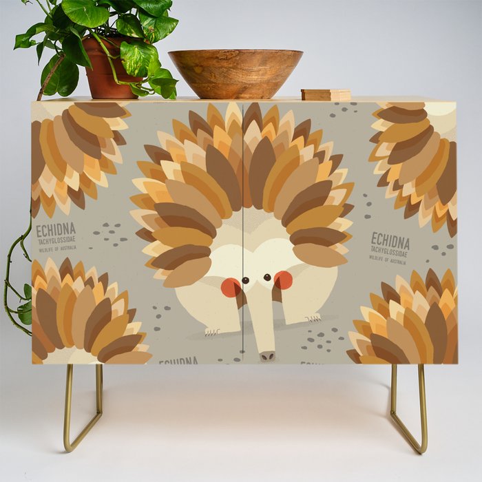 Echidna, Wildlife of Australia Credenza Gallery Image 1