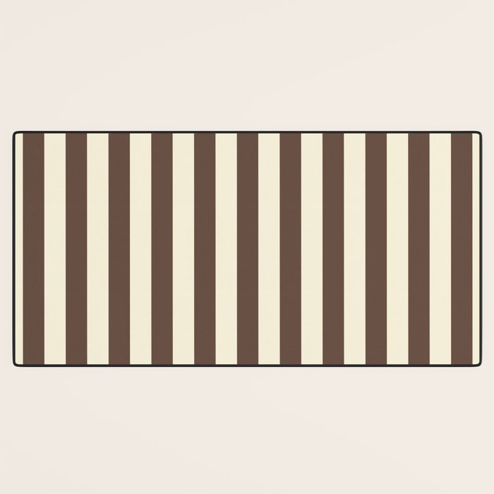 Stripes of Brown and Cream Desk Mat Gallery Image 3