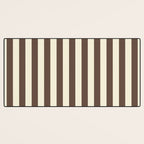 Stripes of Brown and Cream Desk Mat Gallery Image 3