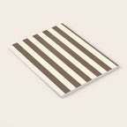 Stripes of Brown and Cream Notebook Gallery Image 3