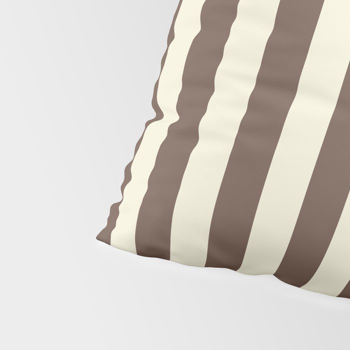 Stripes of Brown and Cream Pillow Sham Gallery Image 4