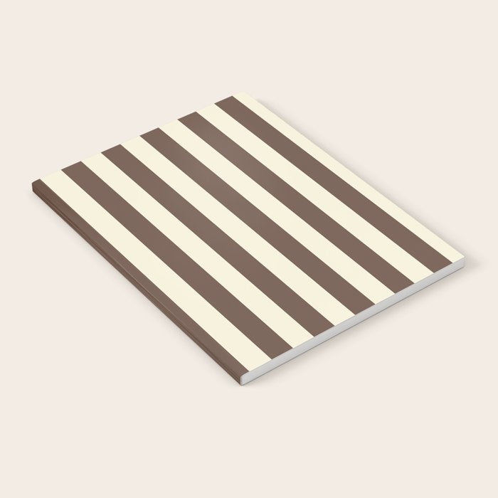 Stripes of Brown and Cream Notebook Gallery Image 2