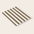 Stripes of Brown and Cream Notebook Gallery Image 2