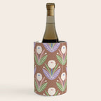 Latte Dahlias Inspired by PANTONE 17 1230 Mocha Mousse Wine Chiller Gallery Image 3