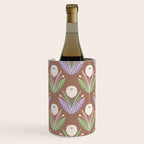 Latte Dahlias Inspired by PANTONE 17 1230 Mocha Mousse Wine Chiller Gallery Image 1