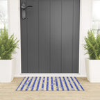 Vintage marine sea shell summer art pattern Welcome Mat Gallery Image 3