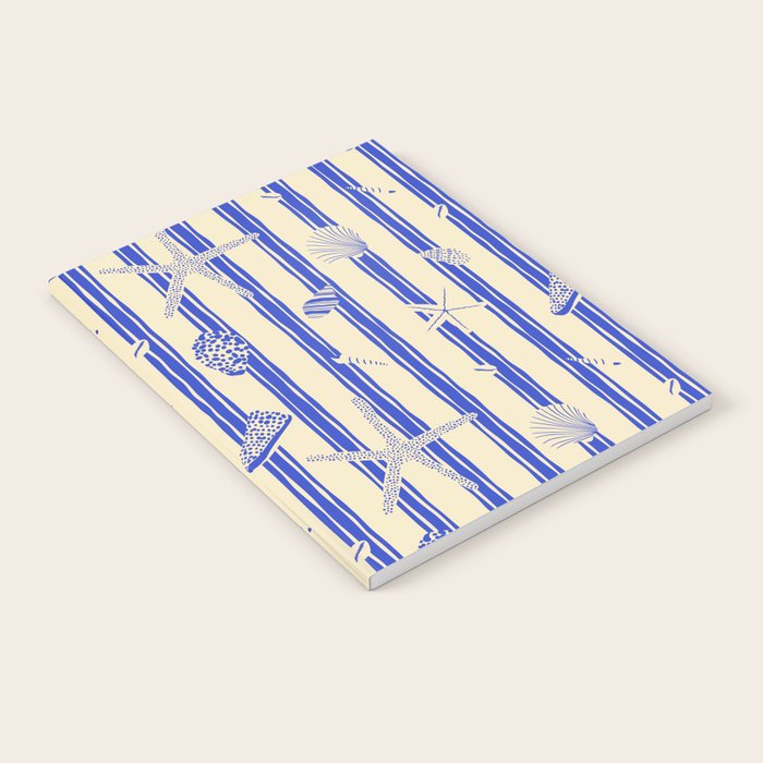 Vintage marine sea shell summer art pattern Notebook Gallery Image 2