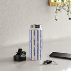 Vintage marine sea shell summer art pattern Water Bottle Gallery Image 4