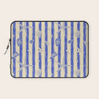 Vintage marine sea shell summer art pattern Laptop Sleeve Gallery Image 1