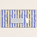 Vintage marine sea shell summer art pattern Desk Mat Gallery Image 1