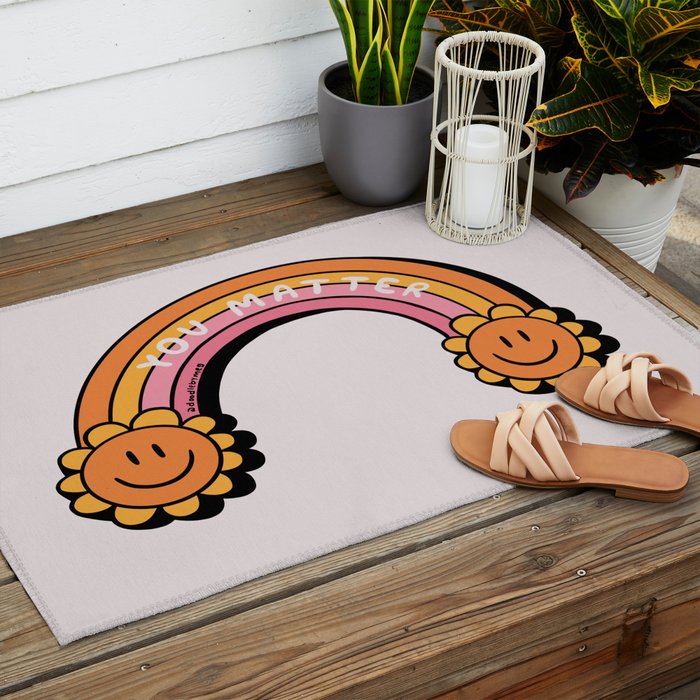 You Matter Outdoor Rug Gallery Image 2