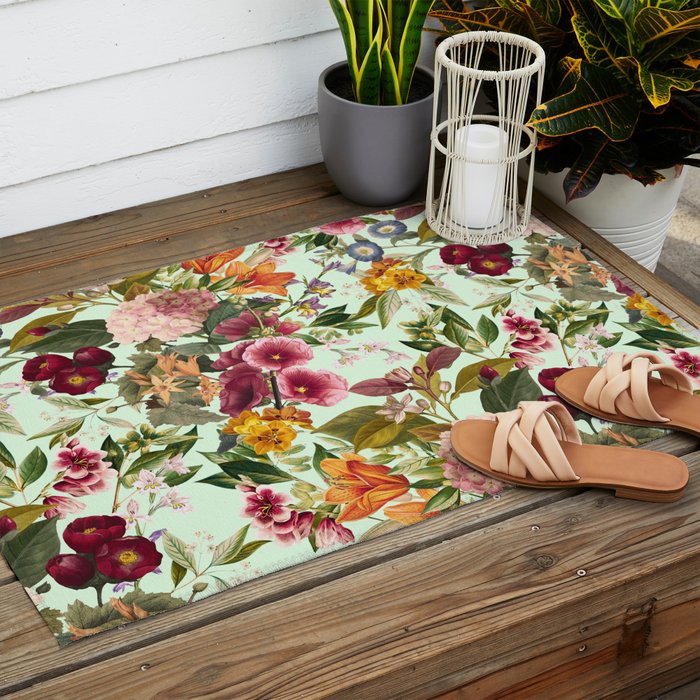 Summer Botanical Garden XVII Outdoor Rug Gallery Image 2