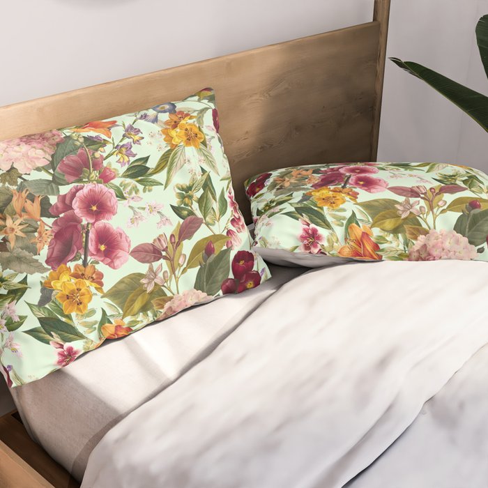 Summer Botanical Garden XVII Pillow Sham Gallery Image 2