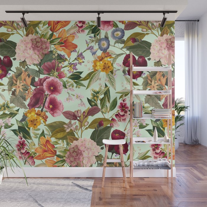 Summer Botanical Garden XVII Wall Mural Gallery Image 1