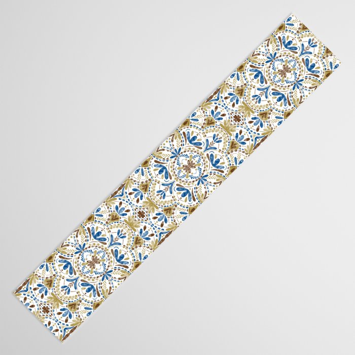 Whimsical Botanical Tile Table Runner Gallery Image 3