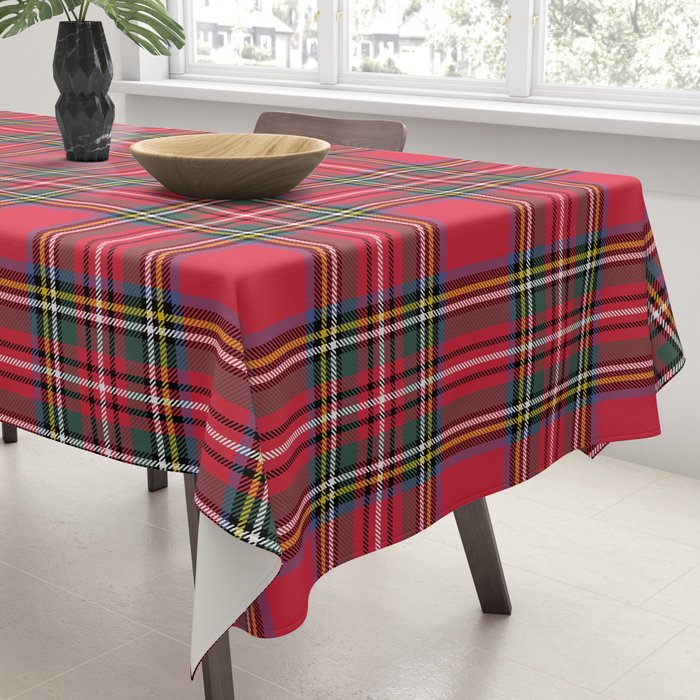 Red & Green Tartan Pattern Tablecloth Gallery Image 3