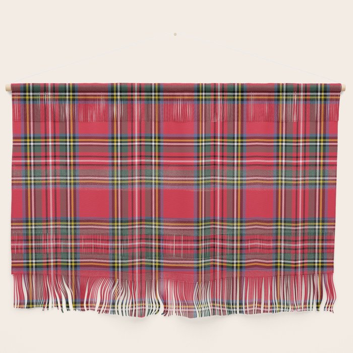 Red & Green Tartan Pattern Wall Hanging Gallery Image 1
