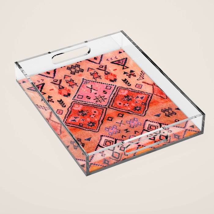 Epic Rustic & Farmhouse Style Original Moroccan Artwork  Acrylic Tray Gallery Image 1