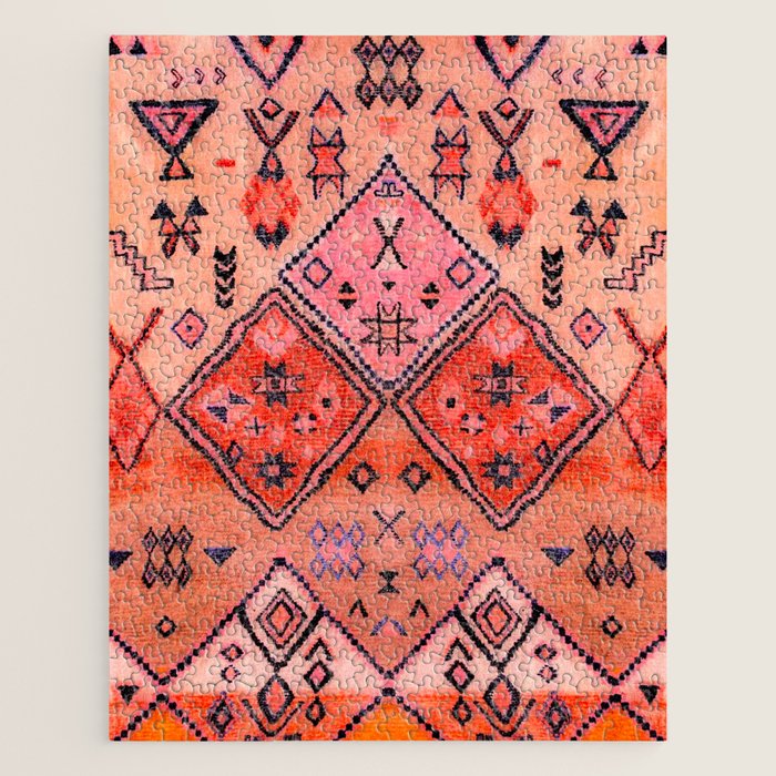 Epic Rustic & Farmhouse Style Original Moroccan Artwork  Jigsaw Puzzle Gallery Image 1