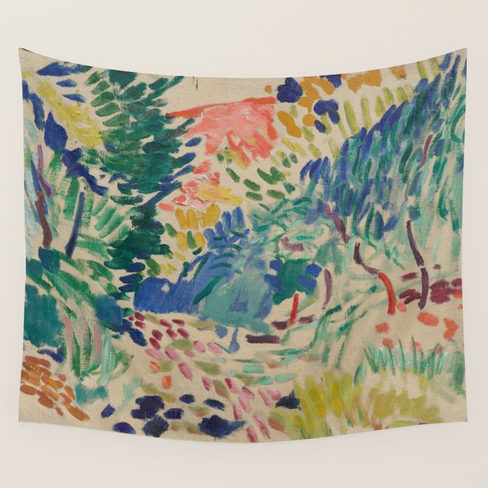 Landscape at Collioure by Henri Matisse Wall Tapestry
