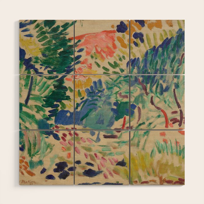 Landscape at Collioure by Henri Matisse Wood Wall Art Gallery Image 1