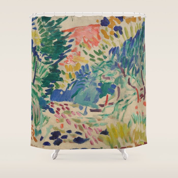 Landscape at Collioure by Henri Matisse Shower Curtain Gallery Image 1