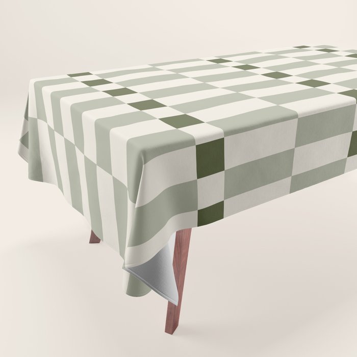 TILES II (Pistachio) Tablecloth Gallery Image 1