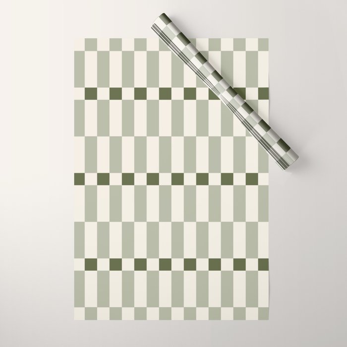 TILES II (Pistachio) Wrapping Paper Gallery Image 1