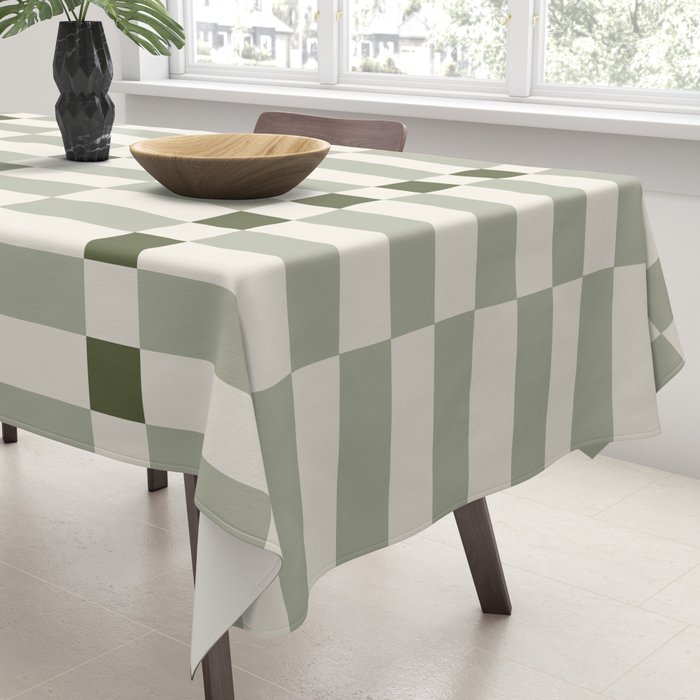 TILES II (Pistachio) Tablecloth Gallery Image 3