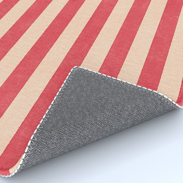 STRIPES 001 C - Strawberry Rug Gallery Image 4
